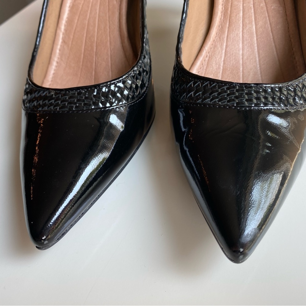 JOAN & DAVID CIRCA Marietta Patent Leather Weave Shoes in 9M - Picture 6 of 9